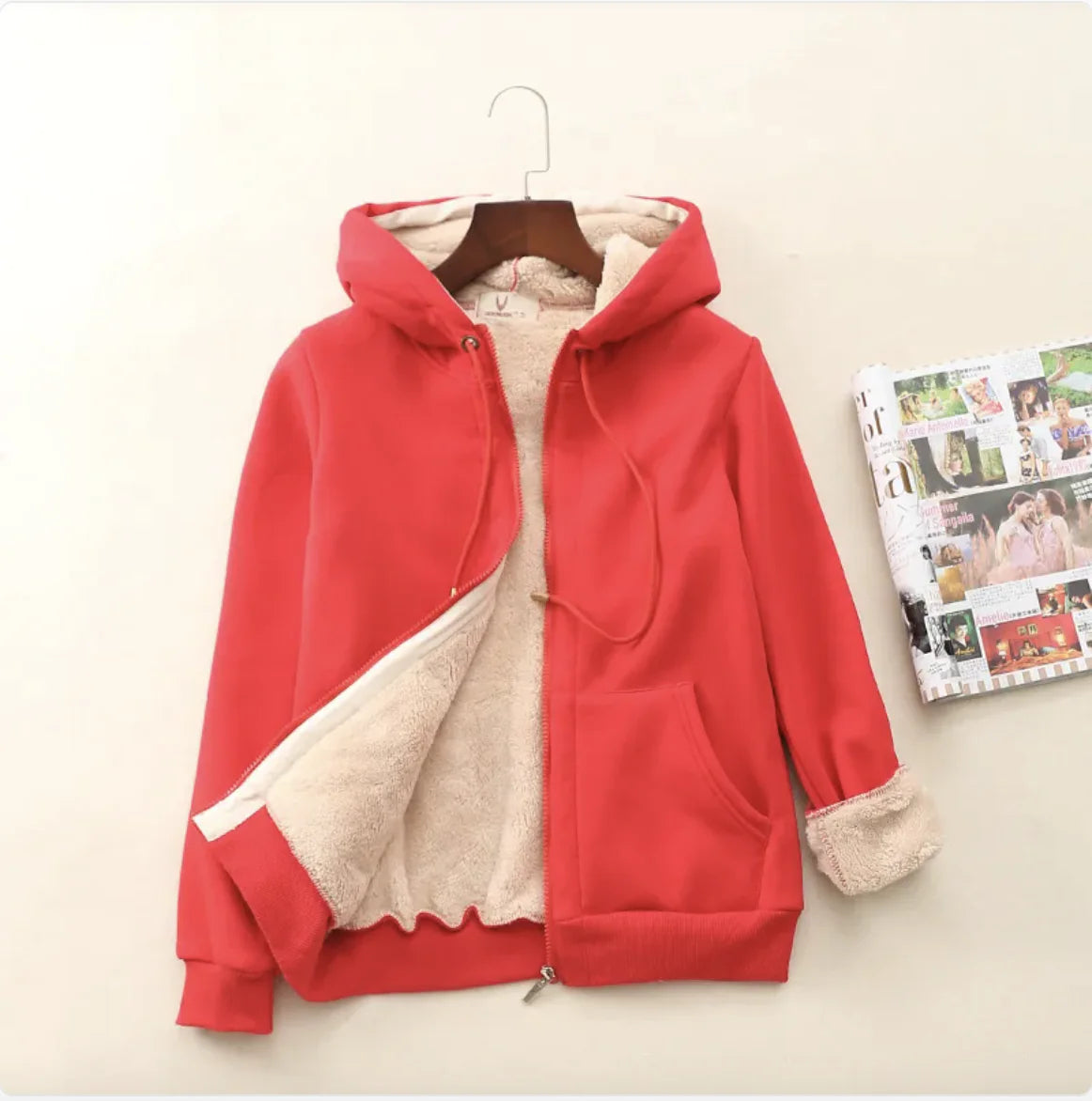 Suéter de lana gruesa de terciopelo para mujer, otoño e invierno